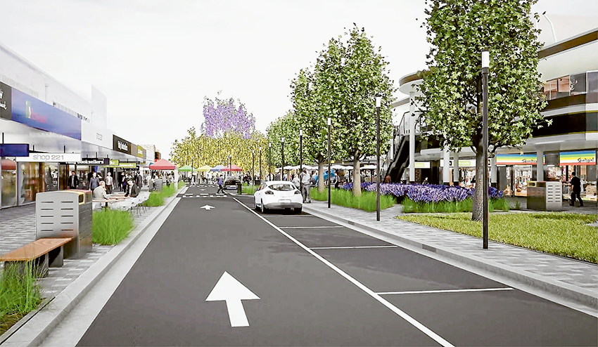 MOVING FORWARD WITH MALL… An artist impression taken from the 3D flythrough of option four for the redevelopment of the Maude Street Mall, which was endorsed by Greater Shepparton City Council councillors during the September ordinary council meeting. Image: Supplied.
