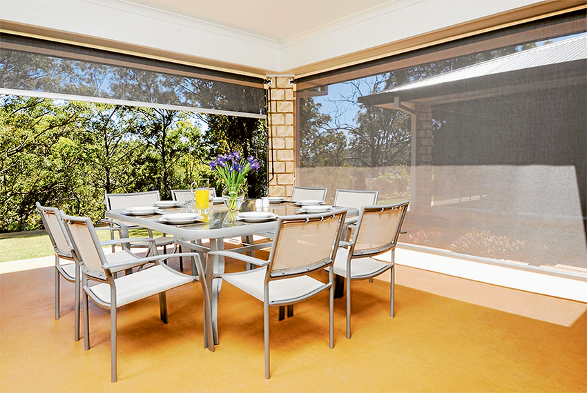 Providing insulations and UV Protection… Talk to the team at Dollar Curtains & Blinds about their side retention blinds. Photo: Supplied.