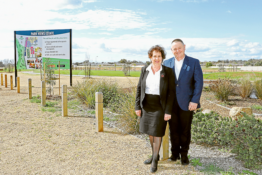 LARGE AFFORDABLE LOTS… Youngs & Co directors, Connie & Glenn Young can help you find the perfect lot in Parkviews Estate. Photo: Katelyn Morse.