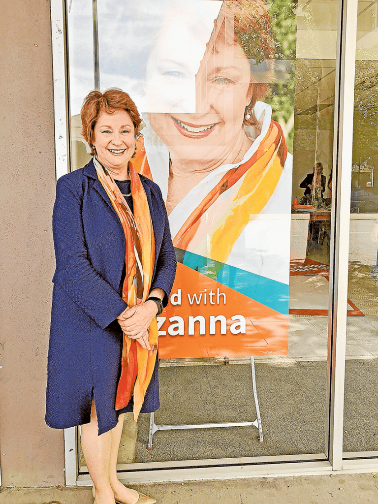 PUTTING HAND UP TO RUN AGAIN… Independent Member for Shepparton District, Suzanna Sheed officially launched her campaign to run again for the seat of Shepparton at the upcoming November election. Photo: Supplied.