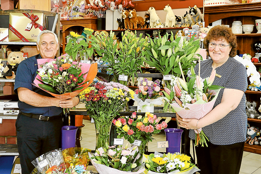 PRESTIGIOUS WIN… Sam and Josie Renato are proud to have been awarded winner of the prestigious Interflora Pursuit of Excellence Retail Awards for Victoria and Tasmania and say that the award win came about thanks to the effort and service of their staff. Photo: Katelyn Morse.