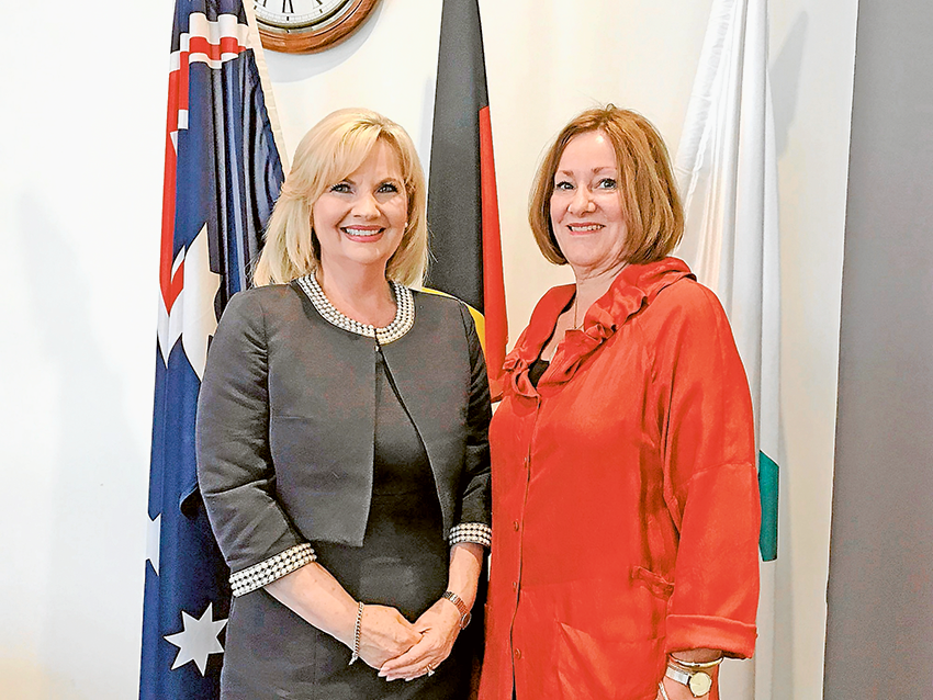 MAYOR AND DEPUTY ANNOUNCED… From left, Greater Shepparton City Council re-elected Mayor, Cr Kim O’Keeffe and new Deputy Mayor, Cr Shelley Sutton. Photo: Supplied.