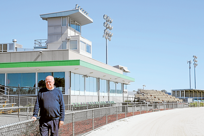 FESTIVE FAMILY NIGHT… Shepparton Harness Racing general manager, Ian McDonald is welcoming everyone to come along to the Christmas event with free kids entertainment. Photo: Katelyn Morse.
