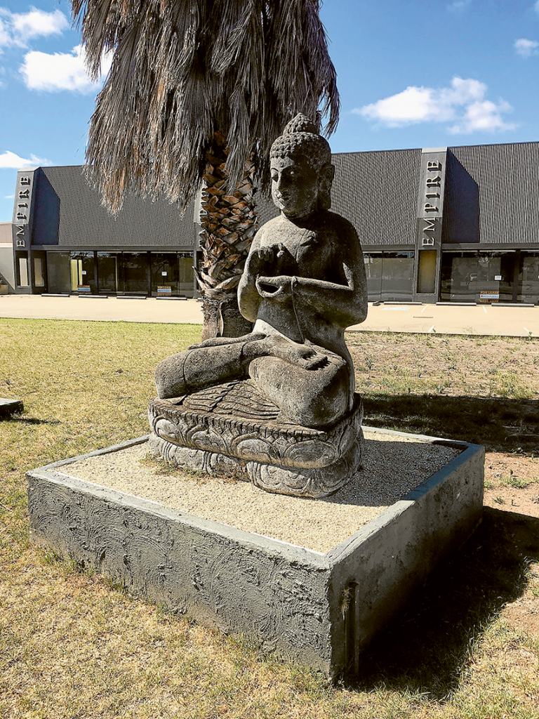 UNIQUE ITEM UP FOR GRABS… The former Empire Buddha is up for sale. Photo: Supplied.