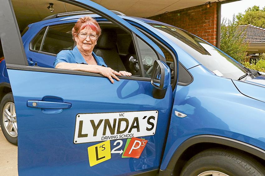 CONFIDENCE AND INDIPENDENCE… Lynda’s L’s to P’s owner, Lynda Hurrey is a friendly, accredited driver helping you get your licence. Photo: Katelyn Morse.