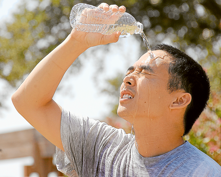 BEAT THE HEAT… Take care in the heat and stay cool and hydrated and watch for heatstroke. Photo: Supplied.
