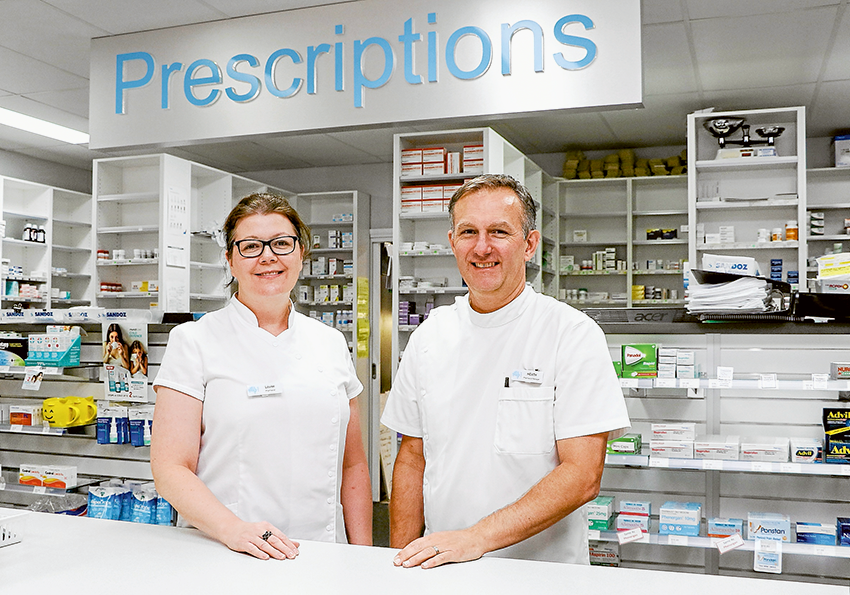 NEW PHARMASIST WELCOMED… From left, Tatura Pharmacy pharmacists, Louise and Heath Robbins are now offering compounding services to those in need. Photo: Katelyn Morse.