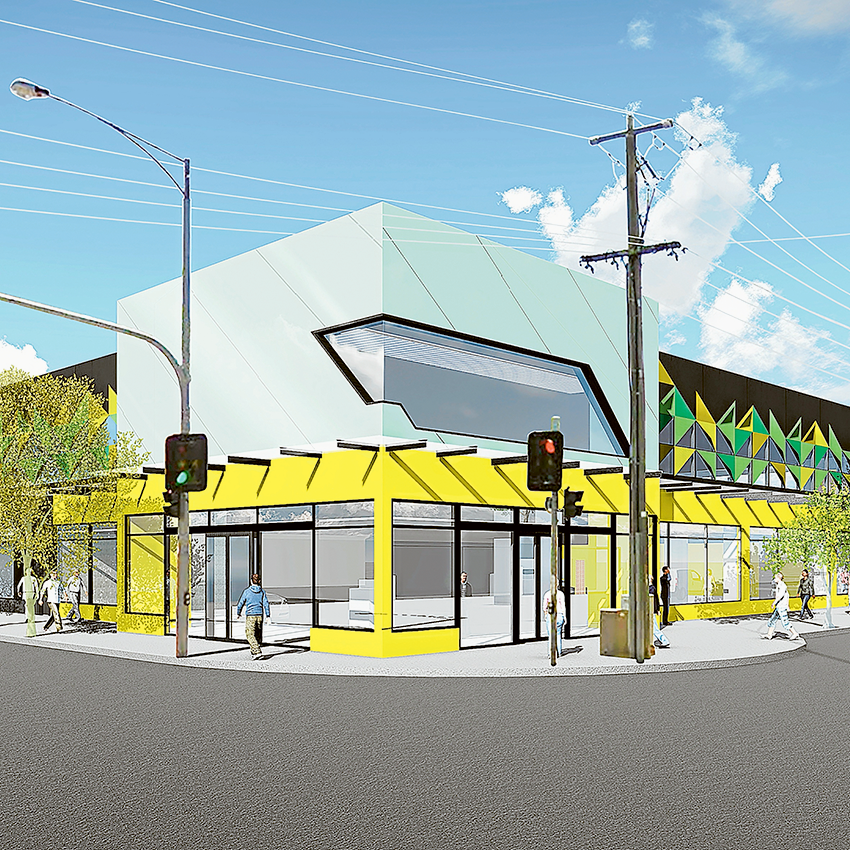 NEW CHEMIST WAREHOUSE ANTICIPATED… An artist impression of the new building to be constructed on the corner of Wyndham and Vaughan Streets, which is believed will become home to a Chemist Warehouse retail and office space. Image: Supplied.