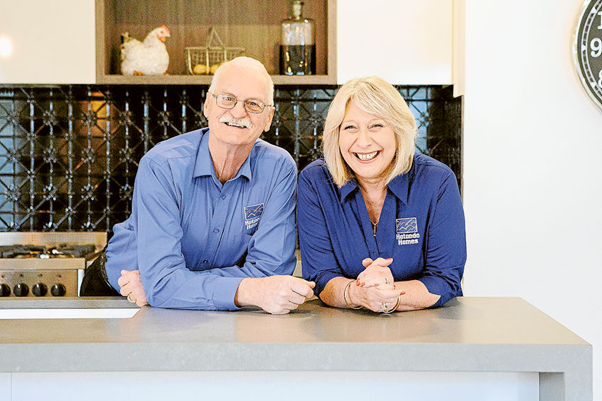 TRUSTED EXPERTISE… Hotondo Homes Shepparton co-owners, Colin and Sue Mintern have the local knowledge to help you plan your dream home. Photo: Supplied. 