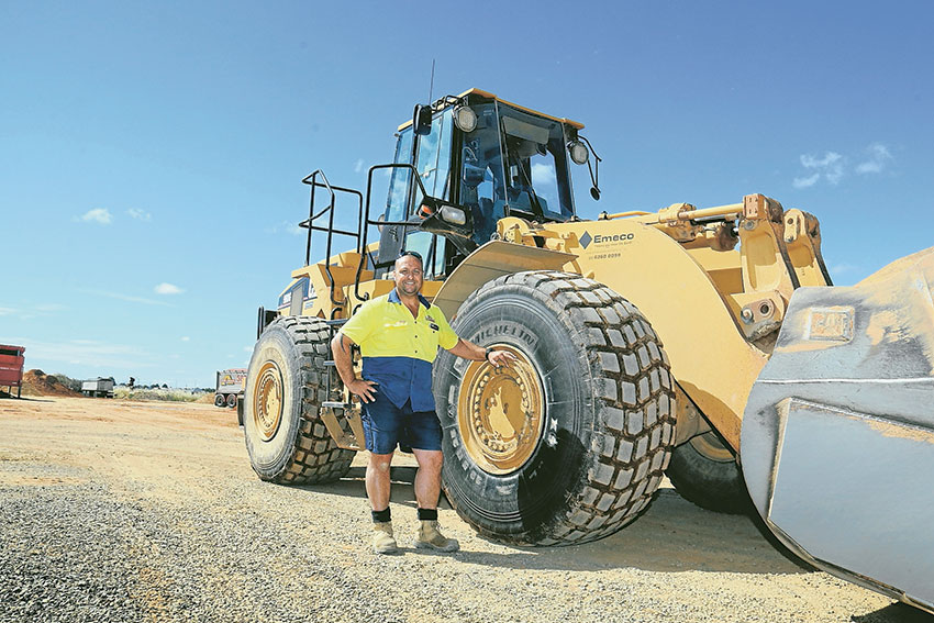 CONSISTENT SUPPLY TO THE REGION… Adornado Sand and Gravel business co-owner, Ross Adornato offers the region with way more than just sand and gravel, with a speedy turnaround. Photo: Alicia Niglia.