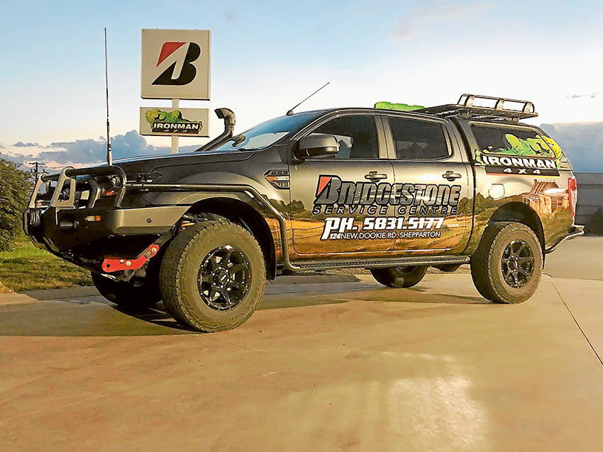 IRONMAN STRENGTH… Bridgestone Service Centre Shepparton/ Ironman has a huge range of 4X4 products available in their New Dookie Road showroom. Photo: Supplied. 