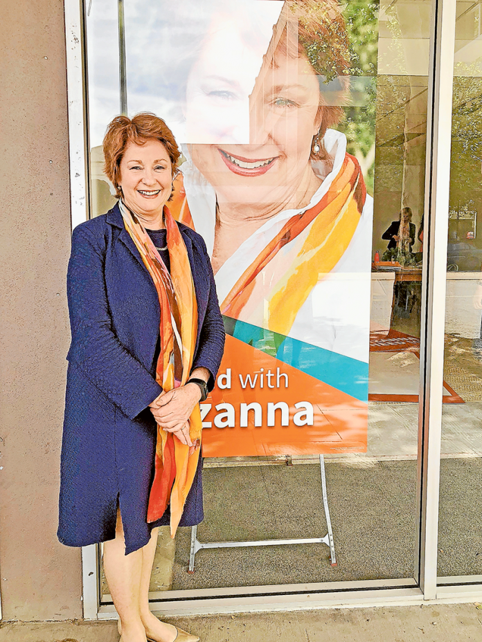 PUTTING HAND UP TO RUN AGAIN… Independent Member for Shepparton District, Suzanna Sheed officially launched her campaign to run again for the seat of Shepparton at the upcoming November election. Photo: Supplied.