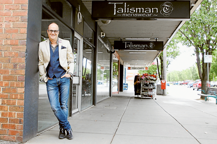 OVERDUE EXPANSION EXECUTED… Talisman Menswear owner, Paul Jerome is excited to share the new space with customers. Photo: David Lee.