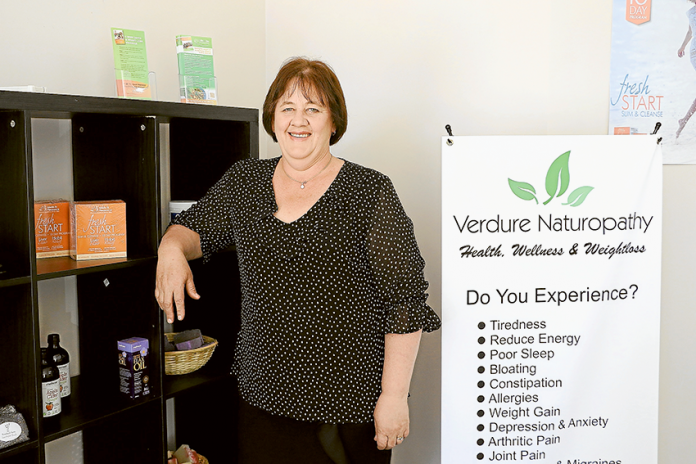 ADV---Verdure-Naturopathy MOTIVATIONAL, HEALTHY HELP… Naturopath and registered nurse, Jodi Campbell is passionate about assisting you in achieving your goals. Photo: Katelyn Morse.