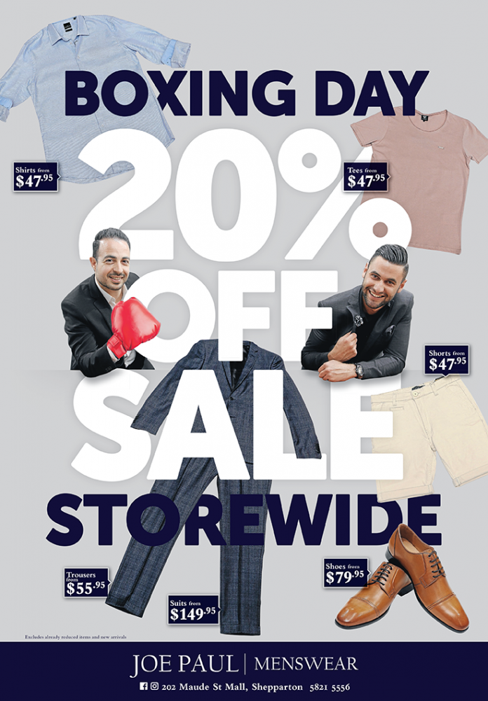 ED---Adviser-VCPA-Awards COMMENDED UNDER TWO CATEGORIES… The Adviser has received commendations for a social media campaign for a Silver’s Circus campaign and best print ad, for a Joe Paul Menswear ‘Boxing Day Sale’ ad. Image: The Adviser.