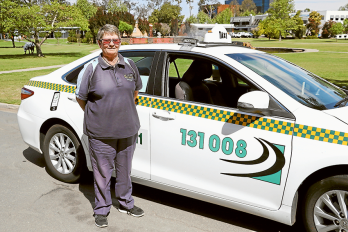 READY FOR UBER… Shepparton Taxis has said that they are not concerned about Uber coming to Shepparton in December. Pictured, Shepparton Taxis owner, Sue Powell. Photo: Katelyn Morse.