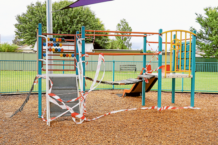 PLAY EQUIPMENT DAMAGED… Greater Shepparton City Council are urging anybody with information on vandalism carried out on play equipment at Furphy Park in Shepparton to contact Shepparton Police. Photo: Katelyn Morse.