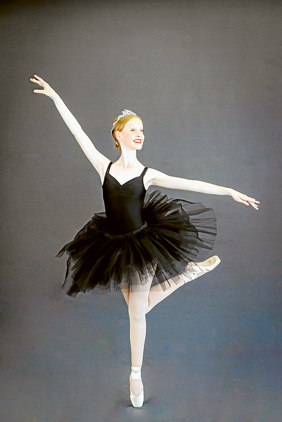 VIBRANT ELEGANCE… Goulburn Valley Academy of Ballet student, Sarah Tolliday showcases the skills she has learned through the Goulburn Valley Academy of Ballet. Photo: Sharelle Jarvis.