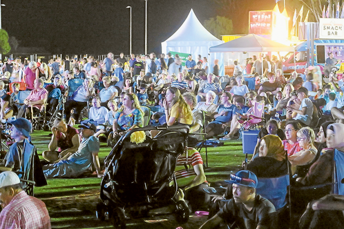CARNIVAL SUCCESS… The 2018 Mooroopna Rotary Club’s New Year’s Eve carnival was a great success, with thousands of people attending. Photo: Barry Campbell.