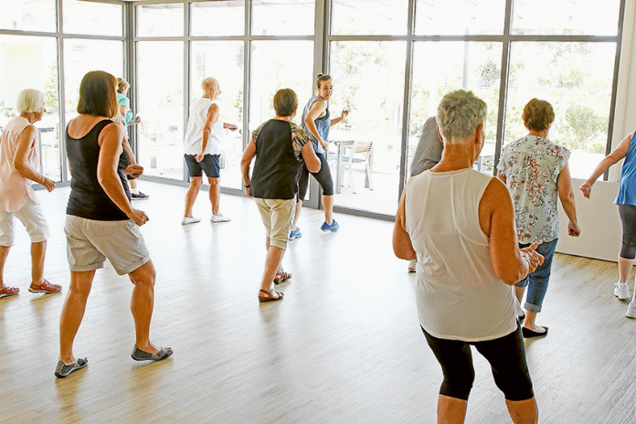 A PLAYFUL LIFESTYLE… Join other like-minded over 50s who have already made the smart move to the beautiful Lifestyle Shepparton, where you can take part in a range of activities like Zumba. Photo: David Lee.
