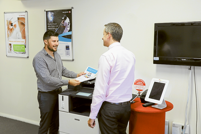 IMPROVE PRINT PROCESSESES AND PRODUCTIVITY… Enthusiastic new Viatek account manager, Don Atkinson, is keen to get started and help share his knowledge of business process information with the region. Photo: Ash Beks.