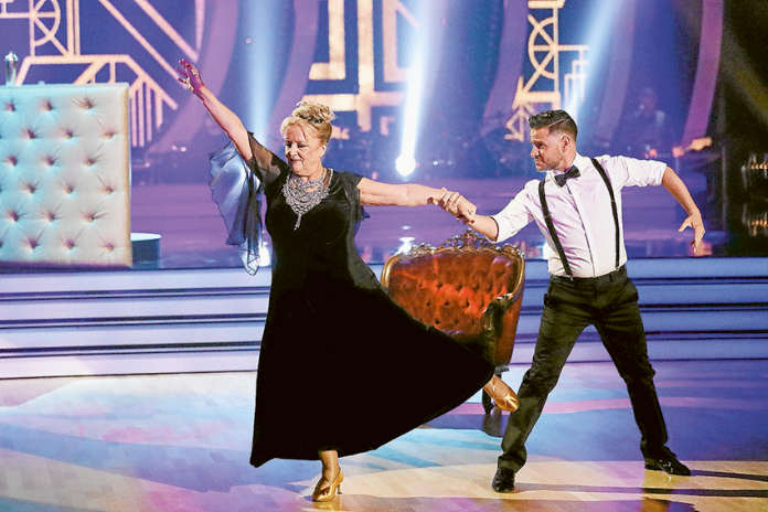HITTING THE DANCE FLOOR… Shepparton local, Jeremy Garner on stage for his first performance with dance partner, comedian, Denise Scott for the 2019 season of Dancing With The Stars. Photo: Network Ten.