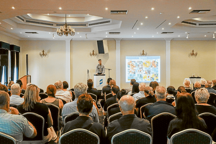 EVENTS CALENDAR LAUNCHED… Greater Shepparton City Council Team Leader Tourism and Major Events, Rohan Sali at the tourism and major events luncheon held on Monday. Photo: Katelyn Morse.