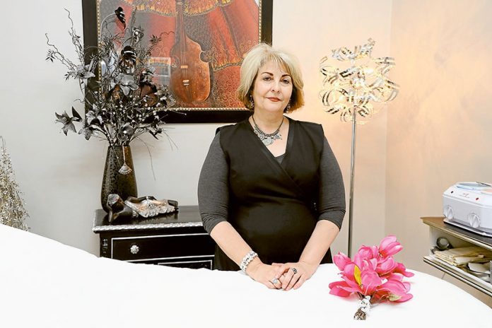 ADV---Dominique-Rachelles-World-of-Beauty AN EXPERT IN BEAUTY… With over 30 years experience, Dominique Rachelle is excited to offer her services to the region. Photo: Katelyn Morse.