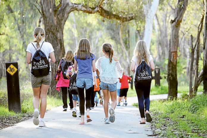 ENJOY AN EASY EVENING STOLL… Participants can make the most out of the last weeks of Daylight Savings and embark on a delightful evening stroll to a free barbeque at KidsTown this Friday night. Photo: Supplied.