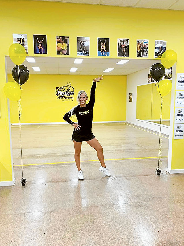 LEARN A NEW SPORT… Peak Physique Sport Aerobic coach, Emma O’Keeffe is excited about their new location and services on offer. Photo: Supplied.
