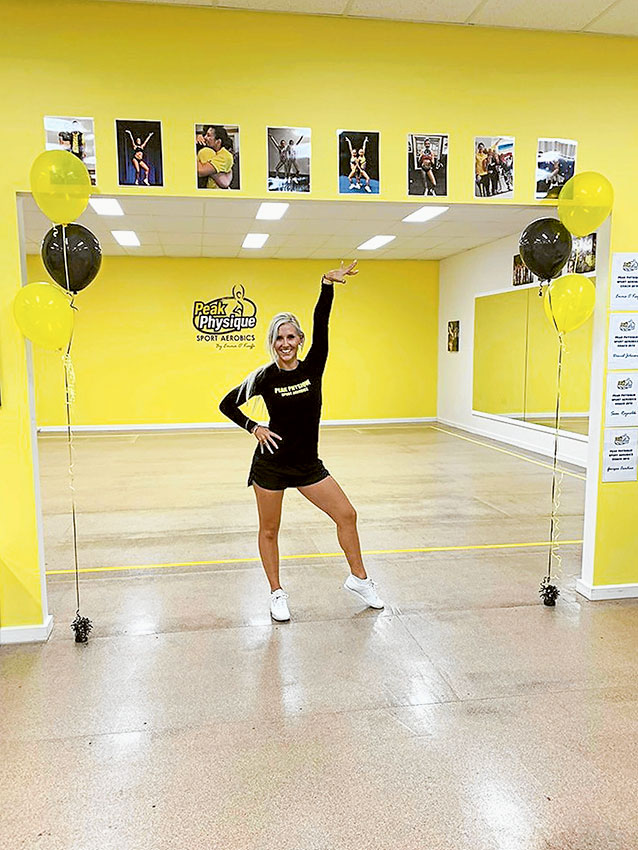 ADV---Peak-Physique LEARN A NEW SPORT… Peak Physique Sport Aerobic coach, Emma O’Keeffe is excited about their new location and services on offer. Photo: Supplied.