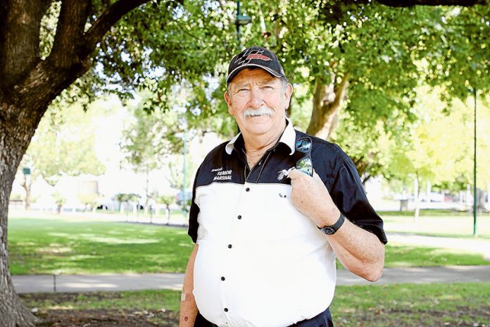 TAKING TO THE TRACK… Local resident, John Painter is heading to the Moto GP ‘Circuit of the Americas’ in Texas next month, after being selected to be one of the event’s track marshals. Photo: David Lee.
