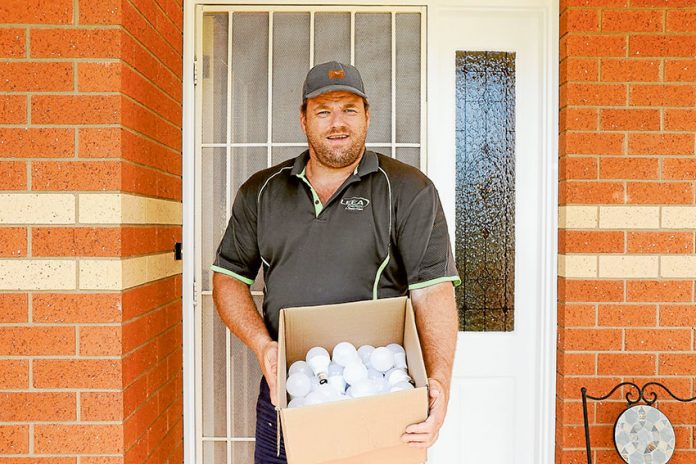 LOCAL ELECTRICIAN CUTTING COSTS… Lukas Slater from LEEA Energy is an accredited expert determined to help the region save big on energy spending. Photo: Katelyn Morse.
