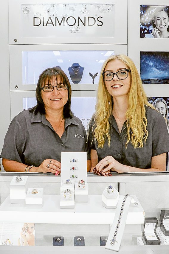 HEART-WARMING COLLECTION… From left, Stephens Jewellers retail sales manager, Nancy May and sales assistant, Allison Cooper are excited to be showcasing this excellent ‘Journey of the Heart’ collection. Photo: Katelyn Morse.