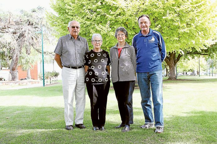 ED---Association-of-Independent-Retirees BE INFORMED… From left, Goulburn Valley Branch of the Association of Independent Retirees executives, Bruce Lloyd, Rae Buswell, Wendy Watters and Gary Buswell. Photo: David Lee.