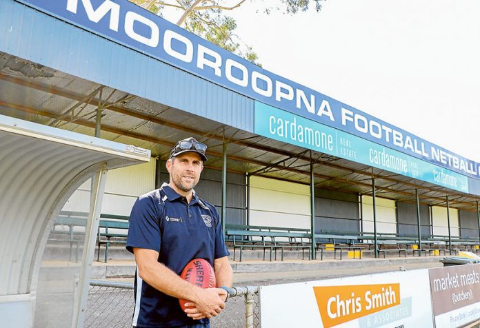 FOOTY---Dale-Osborne Mooroopna Football Club coach, Dale Osborne.