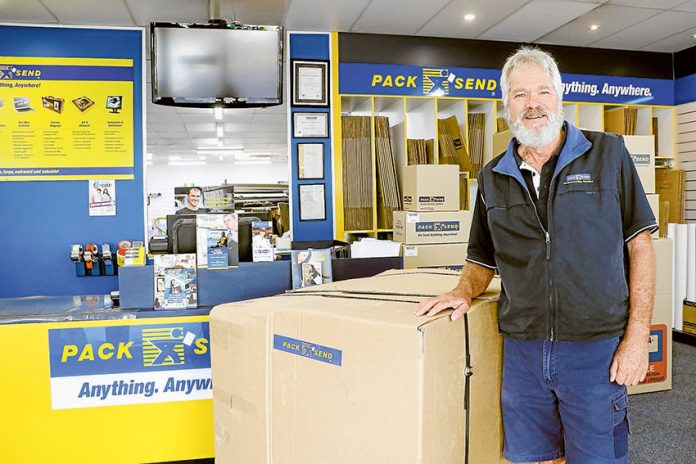 ANYTHING, ANYWHERE… PACK & SEND Shepparton franchise owner, Rick Orr can help with safely handling your freight. Photo: Katelyn Morse.
