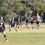 CHAMPIONS OF THE FUTURE... Under 10 players from the Central Saints from Shepparton played a nail biting game against the Tatura Tigers over the weekend Photo: Steve Hutcheson