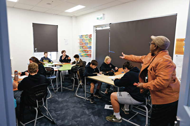 TEACHERS WORK WITH AND INSPIRE STUDENTS... Teachers use their expertice to challenge students to excel. Photo: Nicole Peters.