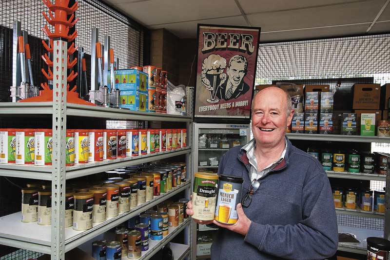 HOME BREW EXPERTS... Phillips Cellars and Regional Wine Centre owner, Paul Phillips, can help you make your favourite beer at home. Photo: Kelly Lucas