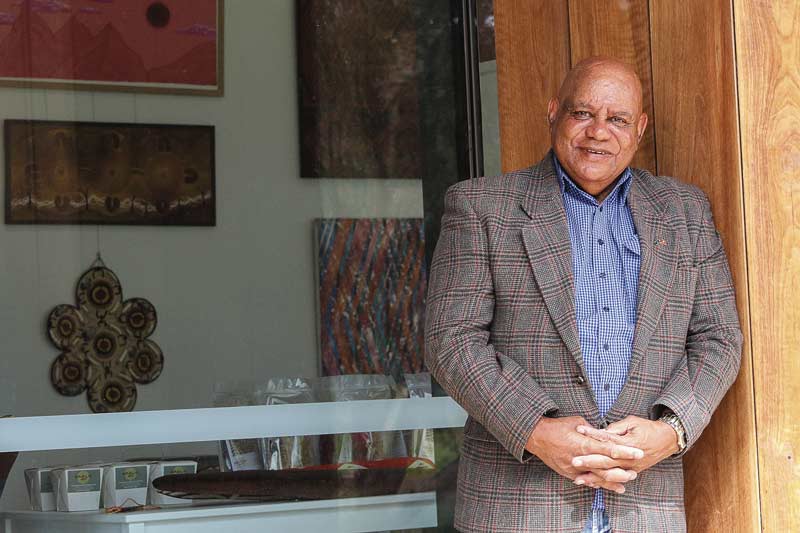 AWARDED GRANT... Kaiela Arts has been awarded a $10,000 grant as they provide an important outlet for local Aboriginal artists and the community to connect to the culture. Chairman of the Board of Directors, Bobby Nicholls. Photo: Kelly Lucas
