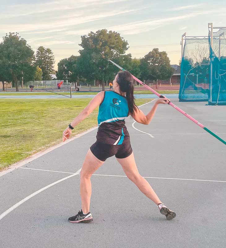 ATHLETICS FOR ALL... Pictured, club secretary and masters athlete, Amy Cooper. Athletics starts again on Friday, November 12 at the Shepparton Athletics Track at 5.30pm for a 6pm warm up. Photo: Supplied.