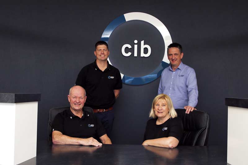 STRENGTH IN NUMBERS... From left, Community Insurance Brokers account director, John Petzke, account executive, Clinton Campbell, office manager, Jan Petzke and general manager, Paul Fleming. Photo: Kelly Lucas.