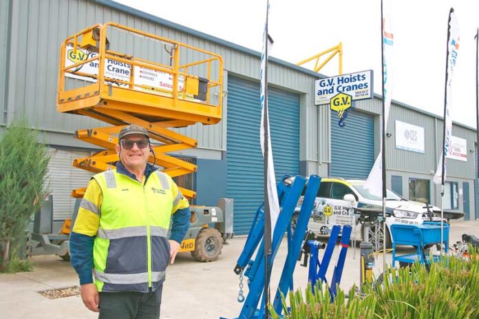 ED---GV-HOIST-AND-CRANE MOVING ON UP... Director, John Prinzi holds safety, experience and efficiency at the heart of his GV Hoists and Cranes. Photo: Kelly Lucas.