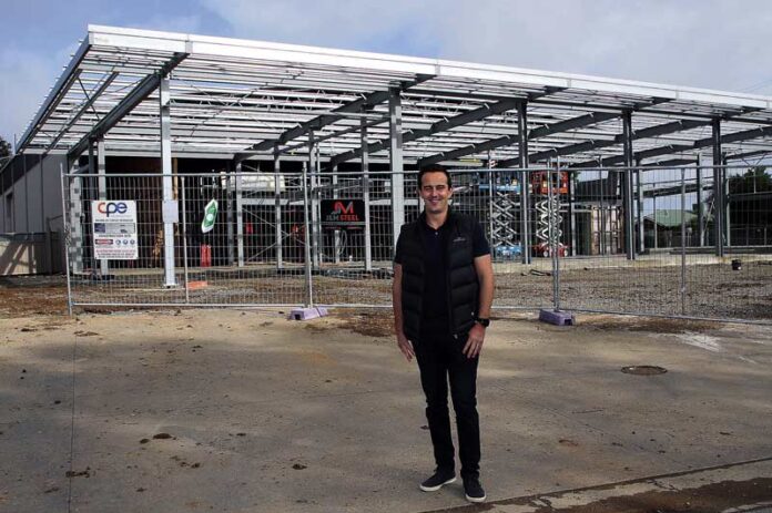 NO SMALL FEAT... Shepparton BMW’s dealer principal, Aaron Brain, will spearhead the new local BMW and MINI’s brand-new state-of-the-art showrooms and service centre in March 2022. Photo: Kelly Lucas.