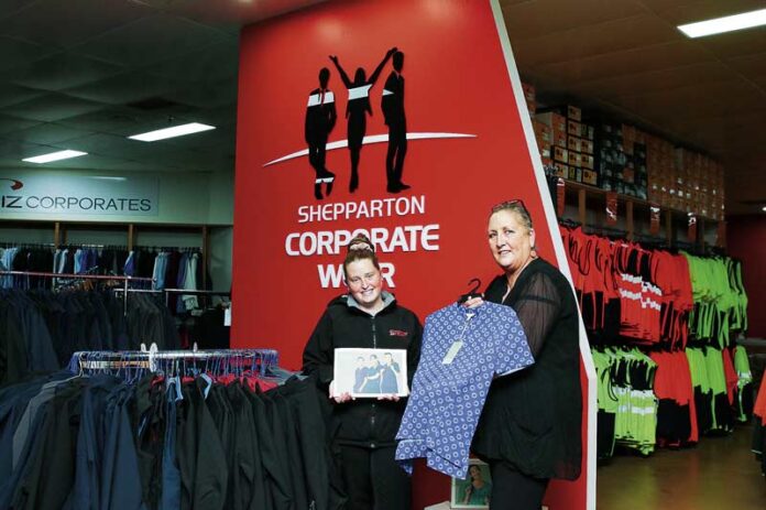 ED---SHEPPARTON-WORKWEAR-AND-SAFETY-1 SAFETY FIRST... Shepparton Workwear & Safety stock the largest range of work safety products in Shepparton, and customer service assistants, Tahlia Deakin and Sue Blackshaw can help you to navigate the stock. Photo: Kelly Lucas.