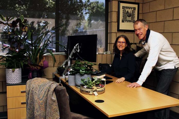 ED---SMR-LEGAL SETTING THE BENCHMARK... SMR Legal directors, Fiona and Stephen Merrylees celebrated 10 years since opening the Goulburn Valley’s first law firm to introduce fixed fees. Photo: Kelly Lucas.