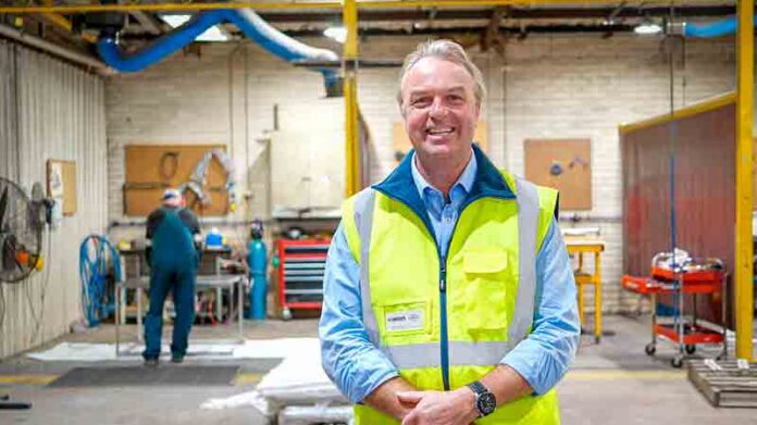 ADVANCING IN THE WORLD OF MANUFACTURING...Furphy Foundry managing director Sam Furphy onsite. Photo: Supplied