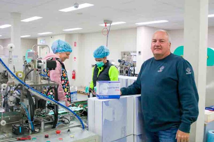 ADV---MED-CON INCREASED PRODUCTION... Med-Con have recently purchased an extensive range of new machinery, which will increase production and employment opportunities. Pictured, Med-Con operations manager, Grant McGrath. Photo: Kelly Carmody