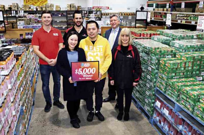 WINNER WINNER...Goulburn Valley residents are set to win a share of a huge $25,500 in the popular GMCU $25,500 shoppers’ competition 2022 which gets underway on June 10. The extraordinarily popular competition where shoppers spend a minimum $10 at participating business will have 42 winners this year. Kialla’s Yin Lin took out the massive $5000 prize in the 2021 GMCU $25,000 Giveaway by shopping at SPC Factory Sales. Photo: Stephanie Holliday